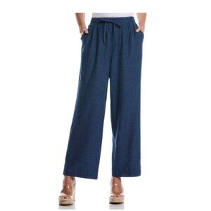 💙 Rafaella Women’s Linen Blend Pants – Navy Blue – Size XL – NWT – Pull-On